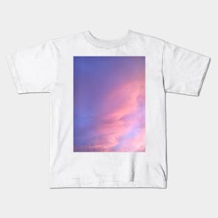 Pastel Pink, Purple Sunset Sky Kids T-Shirt